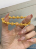 中國黃金（CHINA GOLD）復古花絲黃金手鏈女生足金轉運珠手串新年情人節禮物送女朋友老婆 精美禮盒【請勿拍】 曬單實(shí)拍圖