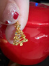 周大生【新年禮物】黃金吊墜女5G足金圣誕樹(shù)項鏈掛墜炫彩爆閃送女朋友 星愿樹(shù)黃金吊墜-【贈銀鏈】 1.96g 曬單實(shí)拍圖