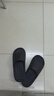 稻草人厚底拖鞋男士居家用浴室洗澡防滑踩屎感情侶簡(jiǎn)約女涼拖 黑 44-45 曬單實(shí)拍圖