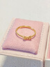中國黃金（CHINA GOLD）蝴蝶結黃金戒指女款開(kāi)口單戒足金指環(huán)新年生日禮物送女友老婆 約1.9g足金蝴蝶結開(kāi)口戒指 曬單實(shí)拍圖