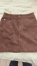 香影美拉德半身短裙女2025秋冬新款顯瘦a字高腰復古氣質(zhì)咖色裙子 咖啡 S 曬單實(shí)拍圖