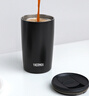 膳魔師（THERMOS）保溫杯310毫升便攜咖啡杯男女士情侶學(xué)生水杯子 TCDP-300 BK 曬單實(shí)拍圖