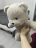 EVANOVM小熊玩偶布娃娃公仔毛絨玩具小女孩三八節女神生日禮物女生朋友 跑跑小熊 45cm左右 曬單實(shí)拍圖
