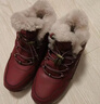 足力健老人鞋雪地靴加厚棉鞋羊毛鞋2296303D 女/雅致紅 38 曬單實(shí)拍圖