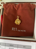 周生生禮物黃金吊墜玫瑰花 足金掛墜女不含項鏈78715P計價(jià)3.35克 曬單實(shí)拍圖