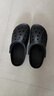 卡駱馳（CROCS）經(jīng)典云朵老爹鞋洞洞鞋時(shí)尚百搭女鞋拖鞋一腳蹬|206750 黑色-001(含智必星) 38 (240mm) 曬單實(shí)拍圖
