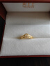 周生生足金愛(ài)情密語(yǔ)皇冠黃金戒指開(kāi)口戒金飾品90227R計價(jià)3.05克 曬單實(shí)拍圖