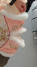 安妮優(yōu)兒（Anneyol）漢服女童冬款古風(fēng)加絨連衣裙兒童秋冬新年拜年服唐裝裙 粉色 150 曬單實(shí)拍圖