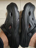 特步（XTEP）洞洞鞋女拖鞋外穿女士情侶厚底休閑運動(dòng)涼鞋女 A457 黑 40-41 曬單實(shí)拍圖