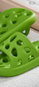 潔麗雅【買(mǎi)一送一】衛生間可用拖鞋女浴室洗澡鏤空漏水防滑涼拖鞋男夏季 綠色+灰色【1.0常規款 洞大漏水才夠快】 37-38 女+男42-43 曬單實(shí)拍圖
