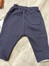 戴維貝拉（DAVE＆BELLA）兒童褲子加絨男童長(cháng)褲女童休閑褲嬰兒寶寶服裝秋冬新款童褲 藏青色【現貨】 100 cm（建議身高90-100cm） 曬單實(shí)拍圖