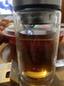 京東京造 茶杯 雙層玻璃茶水分離泡茶咖啡杯子帶把手大容量500ml 曬單實(shí)拍圖