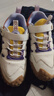 大嘴猴兒童運動(dòng)鞋春秋季童鞋男童防滑耐磨鞋子中大童女孩潮牌透氣跑步鞋 白/紫黃 37 （適合腳長(cháng)23.3) 曬單實(shí)拍圖