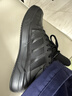 阿迪達斯（adidas）男女鞋板鞋春季皮面防潑水小白鞋百搭運動(dòng)休閑鞋 碳黑 43 曬單實(shí)拍圖