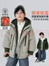 悠悠童話(huà)秋冬男童加厚外套洋氣兩面穿2025兒童時(shí)尚連帽保暖棉衣中大童 曬單實(shí)拍圖