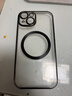 卡萊澳 【不易發(fā)黃】蘋(píng)果15手機殼iphone15電鍍磁吸保護套帶鏡頭膜全包超薄防摔殼 黑色 曬單實(shí)拍圖