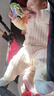 贊翠春秋冬夾棉男女寶寶開(kāi)衫保暖內衣套裝嬰兒無(wú)骨衣服新生兒秋衣秋褲 BN048小兔黃色（無(wú)骨衣） 80 建議6-12個(gè)月 曬單實(shí)拍圖
