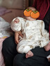 婧麒（JOYNCLEON）新生兒嬰兒衣服秋冬滿(mǎn)月純棉初生寶寶連體衣a類(lèi)爬服 Jlt200709 曬單實(shí)拍圖