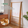 家逸衣帽架實(shí)木落地衣架臥室掛衣架可折疊衣架簡(jiǎn)約衣服架子櫸木80CM 曬單實(shí)拍圖