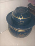 天戈（TIANGE）土陶泡菜壇子新款四川加厚帶內蓋家用腌菜罐酸菜壇子 藍釉小金魚(yú)新款泡菜壇(帶內蓋) 9斤水容量 曬單實(shí)拍圖
