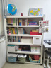 中偉（ZHONGWEI）新款家用角落書(shū)架落地小型鋼制學(xué)生寶寶書(shū)柜三層65*30*100cm 曬單實(shí)拍圖