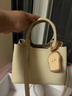 百麗包包女包商場(chǎng)質(zhì)感吐司系列單肩斜挎婚包手提包X7162CX4預售 米色 F 曬單實(shí)拍圖