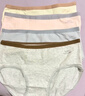 帕蘭朵內褲女生純棉健康抗菌全棉襠透氣無(wú)痕少女時(shí)尚撞色腰頭4條裝 L 曬單實(shí)拍圖