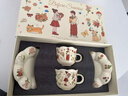 赟婭可愛(ài)陶瓷咖啡杯碟套裝情侶對杯高檔禮盒送朋友新婚訂婚生日禮物 漫畫(huà)咖啡杯碟【禮盒款】 曬單實(shí)拍圖