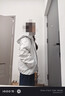 鴨鴨漫步運動(dòng)戶(hù)外輕薄羽絨服男女同款2025年新款秋冬90鴨絨連帽外套男 曬單實(shí)拍圖