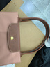 瓏驤（LONGCHAMP）新品 女士大號長(cháng)柄可折疊手提單肩餃子包托特包購物袋女包 1899 089 P96 茶粉色 曬單實(shí)拍圖