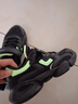 鴻星爾克（ERKE）童鞋男童中大童運動(dòng)鞋兒童慢跑鞋正黑/熒光亮光綠35 曬單實(shí)拍圖
