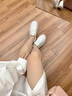 小白鞋女新款chic韓版百搭時(shí)尚舒適鞋子女生春夏季厚底休閑板鞋女 白色 37 曬單實(shí)拍圖