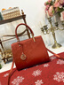 CADUNI KAISER包包女包牛皮大容量媽媽包輕奢手提單肩生日禮物高級感送女友老婆 【紅色】實(shí)用走心 新款時(shí)尚洋氣高顏值斜挎包 曬單實(shí)拍圖