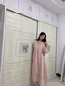 熱妒睡裙女春秋款純棉紗布嬰兒棉帶胸墊一體粉色睡衣高級感家居服 53420睡裙（帶胸墊防凸點(diǎn)） L 165(L) 體重105-125斤 曬單實(shí)拍圖