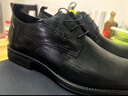 金利來(lái)（Goldlion）男鞋男士正裝鞋時(shí)尚個(gè)性皮鞋輕質(zhì)耐磨德比鞋G515410298AAA黑色42 曬單實(shí)拍圖