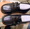 百思圖26春商場(chǎng)新款牛皮英倫風(fēng)牛津鞋皮鞋樂(lè )福鞋女單鞋CS303AM6 黑色 38 曬單實(shí)拍圖