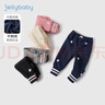 JELLYBABY女童加絨打底褲3歲寶寶運動(dòng)褲秋季嬰兒秋裝薄絨冬款5兒童褲子秋冬 曬單實(shí)拍圖