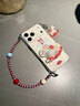 花椰子新年木馬有錢(qián)適用蘋(píng)果17手機殼帶掛繩手腕小米17pro四角防摔mate80支架掛件鏈條手提掛鏈p80馬年 四孔軟殼-木馬【殼+短鏈+掛件】帶支架 iPhone 17 Pro Max 曬單實(shí)拍圖