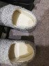 內泊【羊毛超保暖】乳膠棉鞋冬季全包跟防臭室內舒適家居棉拖鞋男灰44 曬單實(shí)拍圖