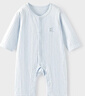 童泰（TONGTAI）嬰兒連體衣夏季純棉男女寶寶衣服兒童長(cháng)袖哈衣睡衣爬服藍色100cm 曬單實(shí)拍圖