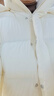美力城暖天鵝系列羽絨服女可調節收腰鵝絨服外套顯高顯瘦設計019 極光白 M 曬單實(shí)拍圖