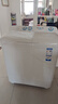 海爾（Haier）半自動(dòng)雙桶雙缸洗衣機 12KG大容量  強力去污洗大件 一級能效家電國家補貼以舊換新 XPB120-81D2 曬單實(shí)拍圖