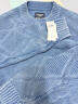 Abercrombie & Fitch美式復古經(jīng)典時(shí)尚純色菱格毛衣針織衫上衣26春男裝120-6029 藍色 S (175/92A) 曬單實(shí)拍圖