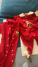 班杰威爾馬年新年嬰兒衣服春秋連體衣寶寶哈衣爬服皇家紅馬2件套 66 曬單實(shí)拍圖