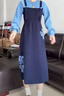兩三事梵高假兩件針織連衣裙女2025冬季新款復古長(cháng)袖裙子默染時(shí)分 藏藍色 M 曬單實(shí)拍圖