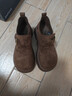 達芙妮加絨厚底勃肯鞋女2026新款冬季女靴一腳蹬復古單鞋保暖棉鞋 棕色 35 (225mm) 標準碼 曬單實(shí)拍圖