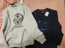 Teenie Weenie小熊男裝寬松微磨毛時(shí)尚漸變大熊頭刺繡圓領(lǐng)衛衣 中灰 L 曬單實(shí)拍圖