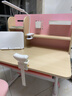 讀書(shū)郎兒童學(xué)習桌椅套裝可升降小戶(hù)型中小學(xué)生作業(yè)小孩寫(xiě)字書(shū)電腦課桌椅 手搖升降桌+三層書(shū)架+升降腳踏手搖椅粉 曬單實(shí)拍圖