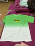 男童夏裝短袖t恤半袖速干汗衫2025新款兒童裝大童體恤衫夏季潮牌 JHP-X02【漸變綠】 170 曬單實(shí)拍圖