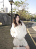 LDBE毛茸茸羊羔絨外套女2026爆款秋冬美式復古顯瘦短款開(kāi)衫連帽衛衣潮 米白色【秋冬加絨】 L 110-120斤 曬單實(shí)拍圖